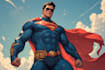 draw black and white comic superhero character line art