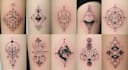 make custom minimal and geometric tattoo design