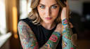 create attractive realism and sleeve tattoo