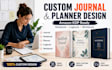 create journal notebook, planner amazon kdp low content book logbook