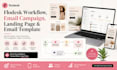 do flodesk design workflow email campaign landing page design email template