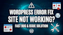 fix wordpress issues and provide wordpress help