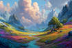 design amazing fantasy landscape