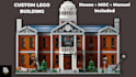 do 3d lego building design custom modular house moc model PDF manual