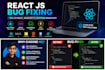 fix react js frontend bugs and website issues