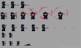 make pixel art character, sprite sheet nsfw pixel art animation game asset