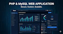 develop a custom web application in PHP and my sql