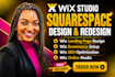 develop squarespace website, coaching speaker website, squarespace redesign