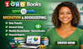 do zoho books setup bookkeeping data quickbooks migration monthly reconciliation