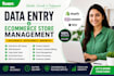 professional data entry, ecommerce store management