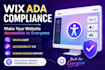 make your wix website ada and wcag compliant