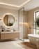 bathroom design, floor plan, 3d modeling and rendering