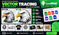 manually vectorize your logo or image in coreldraw