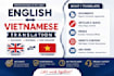 translate english to vietnamese manually