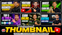 create professional youtube thumbnails