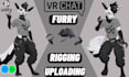 create upload vrchat model furry anime vrchat avatar 3d character vtuber