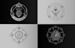 design sacred geometry, mystical and mandala logo