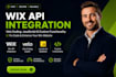 wix api integration, velo coding, javascript and custom functionality fix code