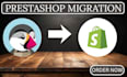 migrate prestashop to shopify website migration securely without losing database