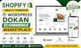 shopify multi vendor wordpress dokan ecommerce marketplace multivendor website