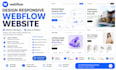 design responsive webflow website webflow cms setup, convert figma to webflow