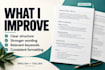 write an ats friendly resume or CV in english or italian