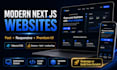 build website with nextjs , react , nodejs , nest framework