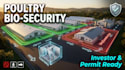 create a biosecurity zone visualization for poultry farms