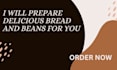 prepare healthy bread and beans