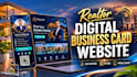 create a realtor digital business card website with lead capture and qr code