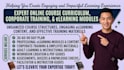 create online course curriculum, corporate training content and elearning module