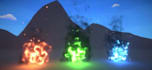 do realtime game vfx using shader graph, particle systems, and blender
