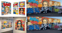create graffiti pop art canvas designs and murals
