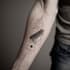 create sleeve tattoo design in geometric style