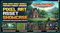 professional pixel game asset background, pixel nsfw, game environment, for logo