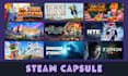 create a steam capsule art for you, steam capsule artwork steam capsule game art