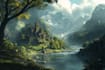 design stunning fantasy landscape