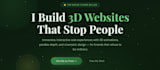 a stunning, modern 3d website
