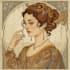 create illustrations in art nouveau style