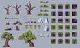 create a pixel art dungeon tileset for rpg maker, unity, and godot games