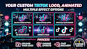 make vertical 2d tiktok logo animation and intro