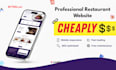 design a professional restaurant website with online menu