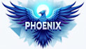design awesome blue phoenix mascot logo only 15 hours