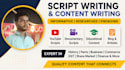write professional video scripts for youtube, ads, documentaries and any