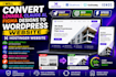 convert lovable, claude ai, figma designs to wordpress website hostinger website