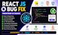 fix react js frontend bugs and UI issues