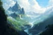 fantasy concept landscape illustrations