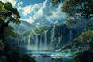 design stunning fantasy landscape