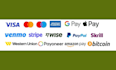integrate stripe paypal google pay venmo payment gateway, cashapp integration