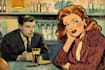 draw old retro distressed comic illustration